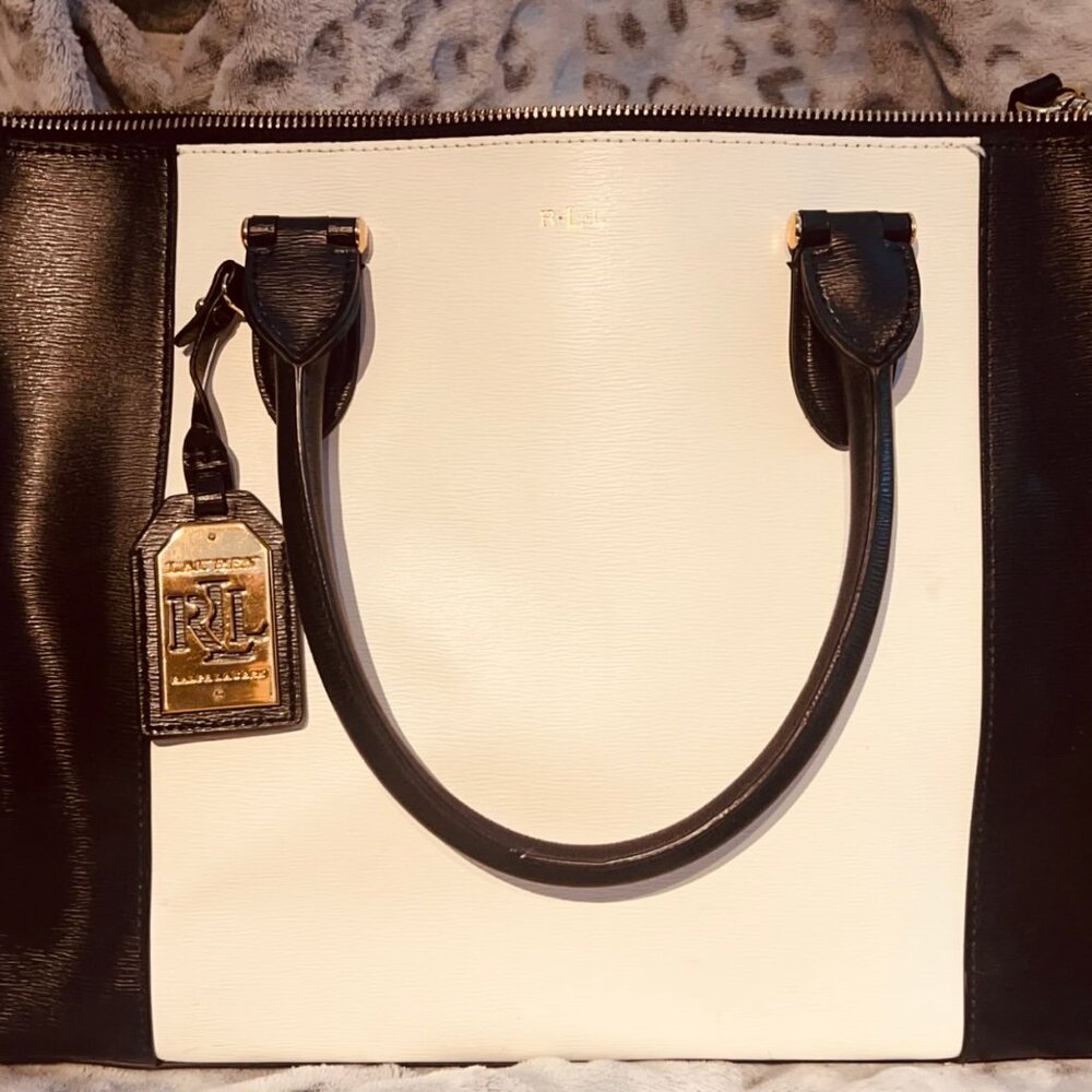 Black And White Ralph Lauren Purse